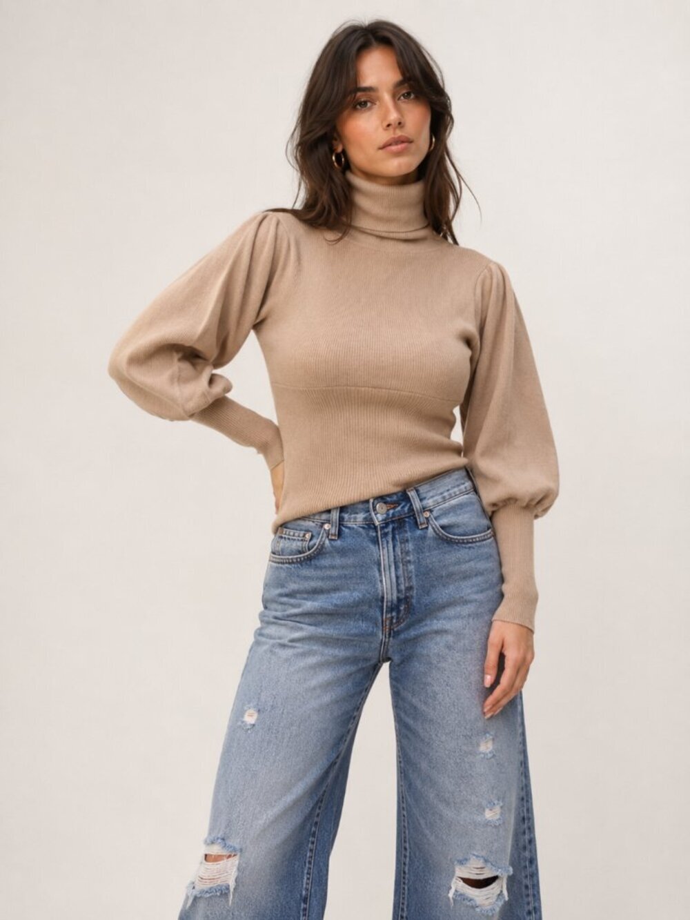 What Goes Around Comes Around 100% Cashmere Turtleneck